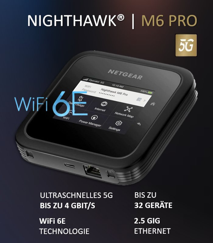 Abbildung und Link Nighthawk M6 Pro Mobile Router