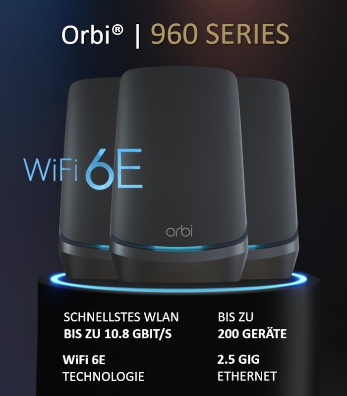 Abbildung und Link Orbi RBKE960 Serie